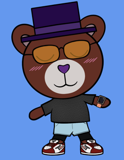 Best Polygon NFT Collection on Opensea - Jolly Teddy Party #9508