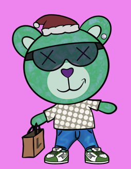 Best Polygon NFT Collection on Opensea - Jolly Teddy Party #9515