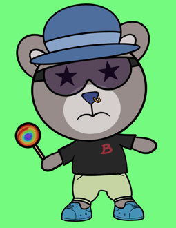 Best Polygon NFT Collection on Opensea - Jolly Teddy Party #9525