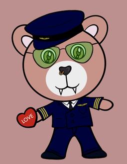 Best Polygon NFT Collection on Opensea - Jolly Teddy Party #9616
