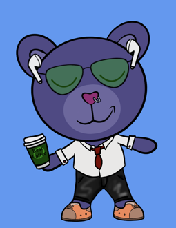 Best Polygon NFT Collection on Opensea - Jolly Teddy Party #9636