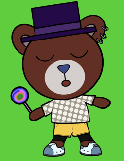 Best Polygon NFT Collection on Opensea - Jolly Teddy Party #9644