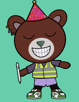 Best Polygon NFT Collection on Opensea - Jolly Teddy Party #9659