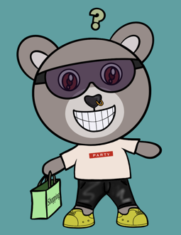 Best Polygon NFT Collection on Opensea - Jolly Teddy Party #9669