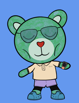 Best Polygon NFT Collection on Opensea - Jolly Teddy Party #9691