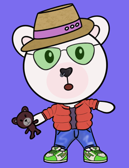 Best Polygon NFT Collection on Opensea - Jolly Teddy Party #9764