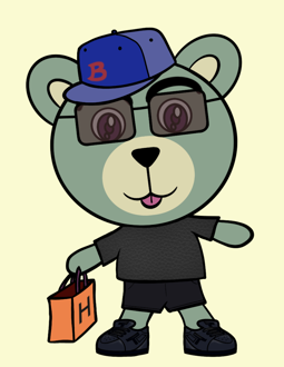 Best Polygon NFT Collection on Opensea - Jolly Teddy Party #9767