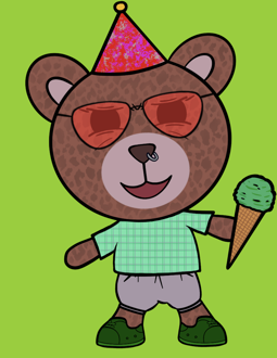 Best Polygon NFT Collection on Opensea - Jolly Teddy Party #9775