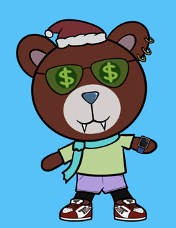 Best Polygon NFT Collection on Opensea - Jolly Teddy Party #981